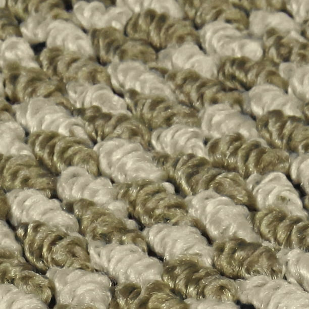 Machine Washable Faux Sisal Gray Indoor Accent Rug Set, 3-Piece Set