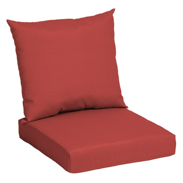 45" x 22.75" Solid Tan Rectangle Outdoor 2-Piece Deep Seat Cushion