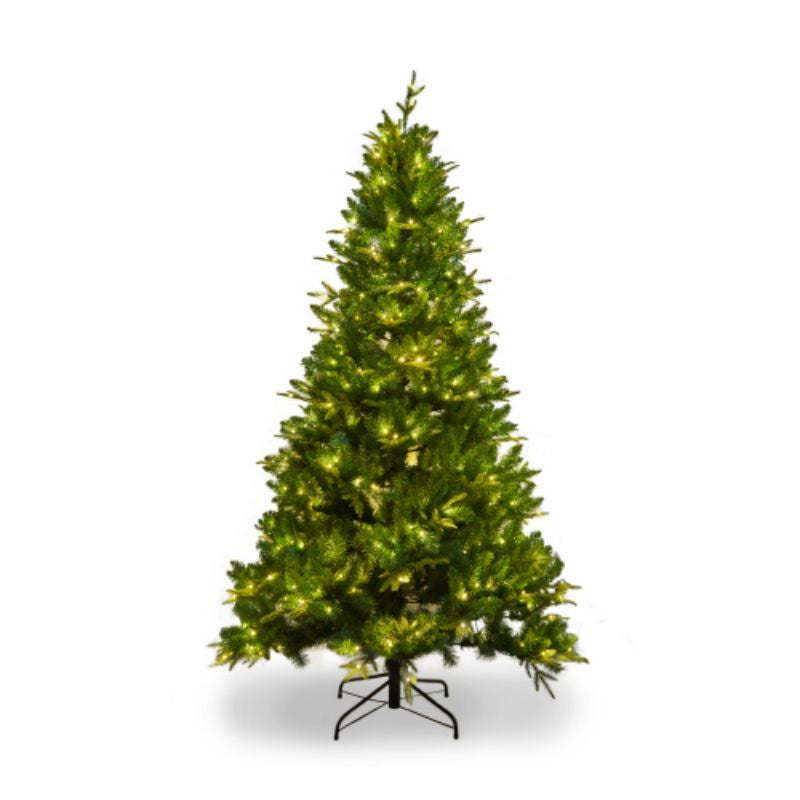 7.5 feet of artificial Christmas tree, with 1685 cutting -edge, 400LED, no light hinge cloud fir PVC/PE Christmas tree, suitable for indoor and outdoor