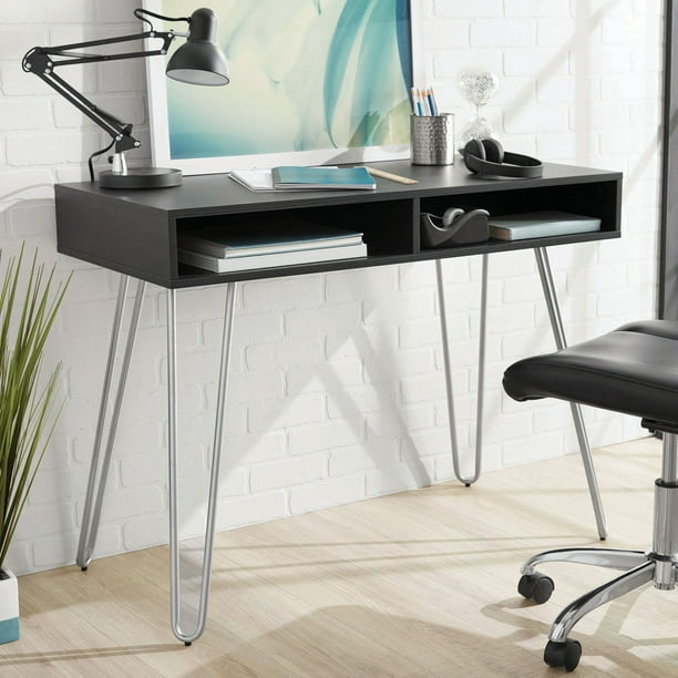 Hairpin Writing Desk with Storage