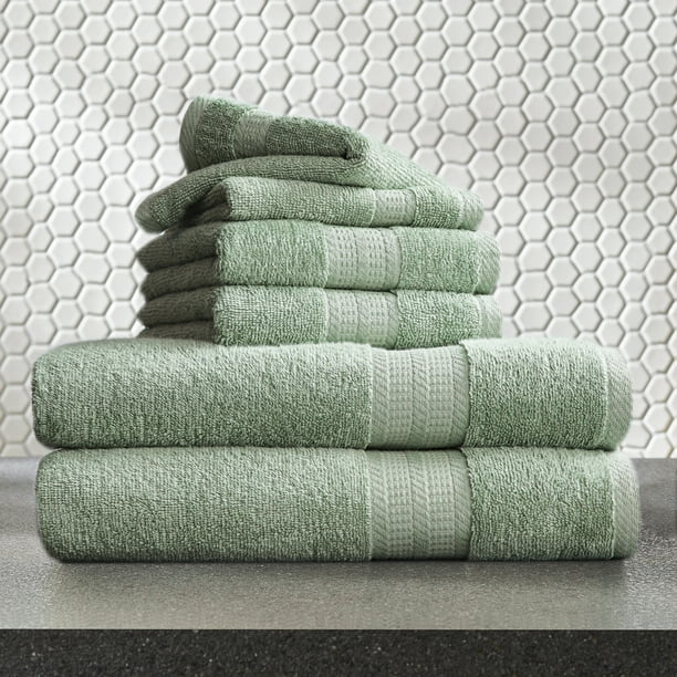 Soft Linen Luxury 6 Piece Towel Set, 2 Bath Towels 2 Hand Towels 2 Washcloths