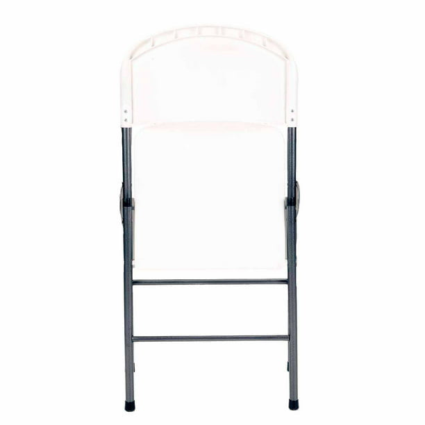 Premium Resin Folding Chair, 4-Pack, White