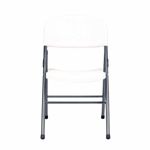 Premium Resin Folding Chair, 4-Pack, White
