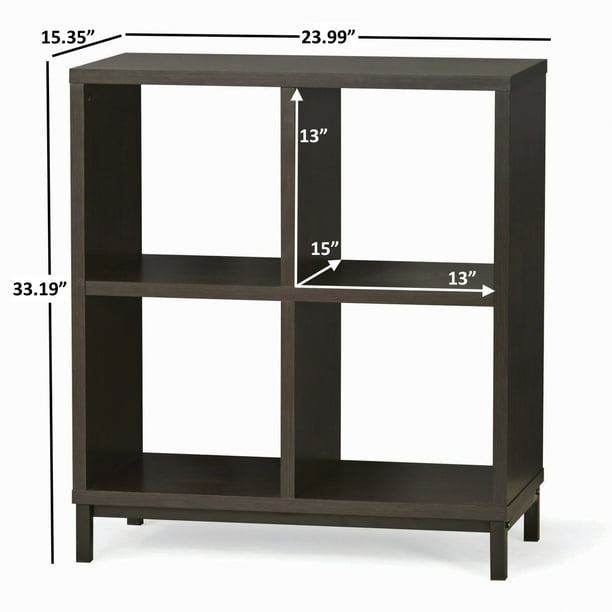 4-Cube Organizer with Metal Base: Versatile Storage Solution,Ideal for Living Rooms, Bedrooms, Offices