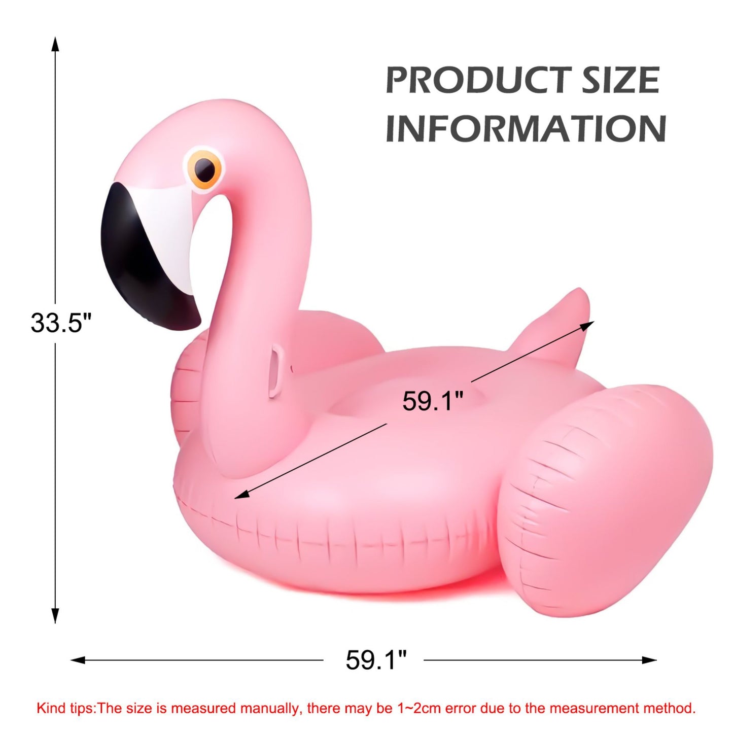 Giant inflatable flamingos ride on floating objects in the swimming pool, equipped with fast valve swimming rafts, suitable for summer party decoration toys for children and adults