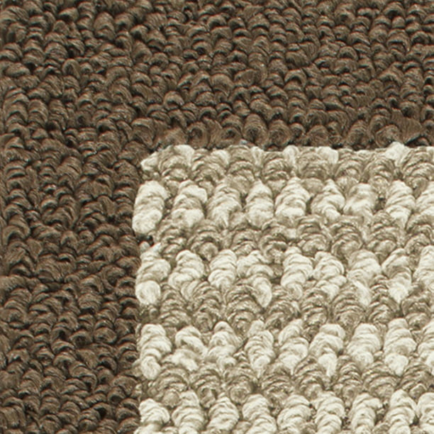 Machine Washable Faux Sisal Gray Indoor Accent Rug Set, 3-Piece Set