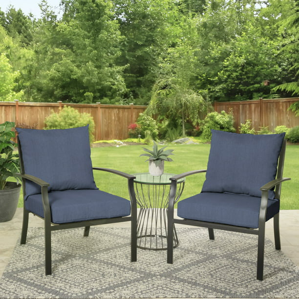 45" x 22.75" Solid Tan Rectangle Outdoor 2-Piece Deep Seat Cushion