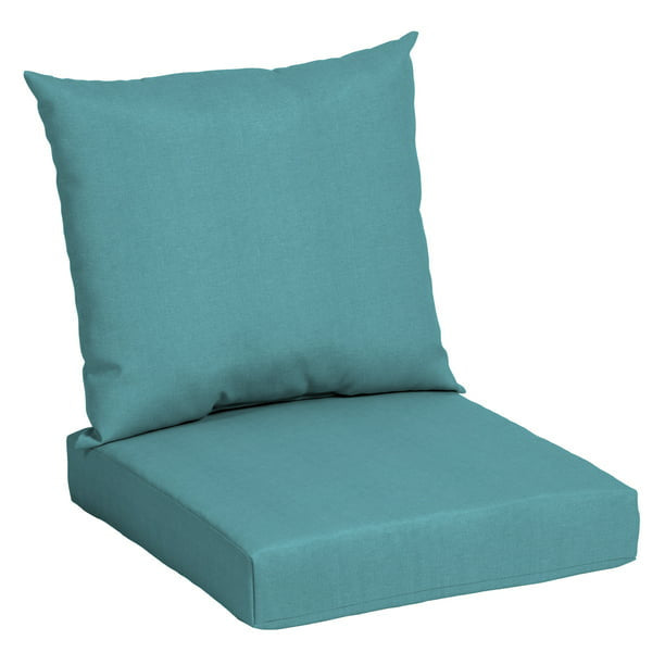 45" x 22.75" Solid Tan Rectangle Outdoor 2-Piece Deep Seat Cushion