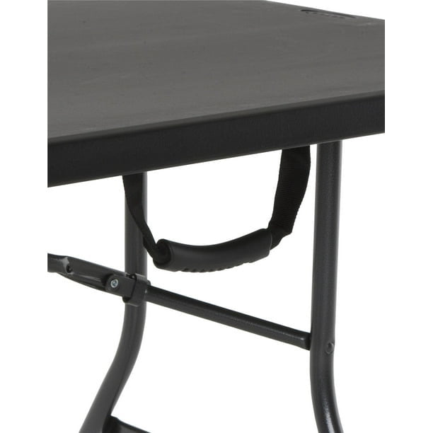 6 Foot Centerfold Folding Table, Black