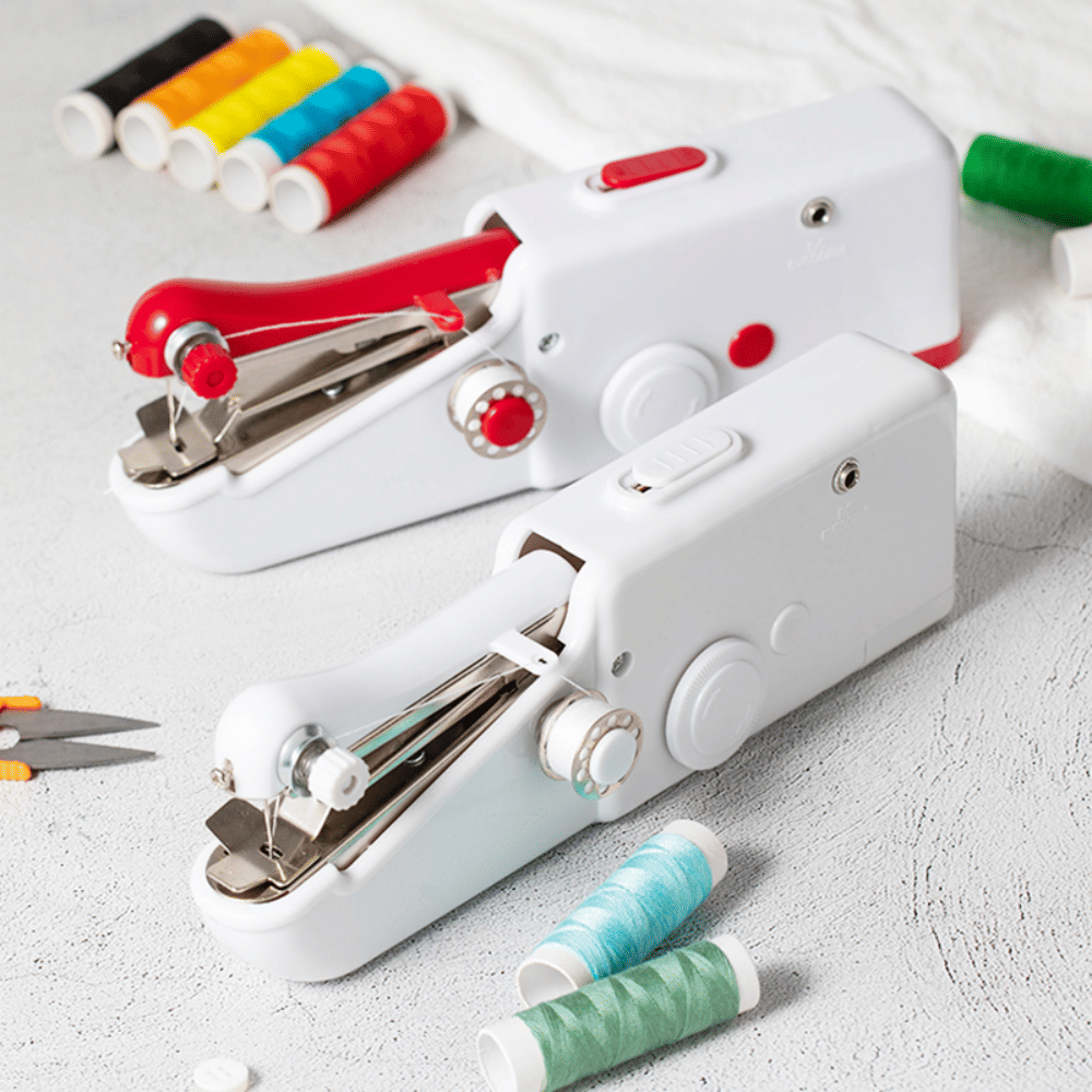 Handheld 101 Sewing Machine Portable Electric Mini Sewing Machine Household Mini Sewing Machine  white