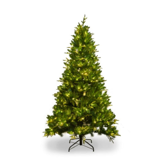 7.5 feet of artificial Christmas tree, with 1685 cutting -edge, 400LED, no light hinge cloud fir PVC/PE Christmas tree, suitable for indoor and outdoor