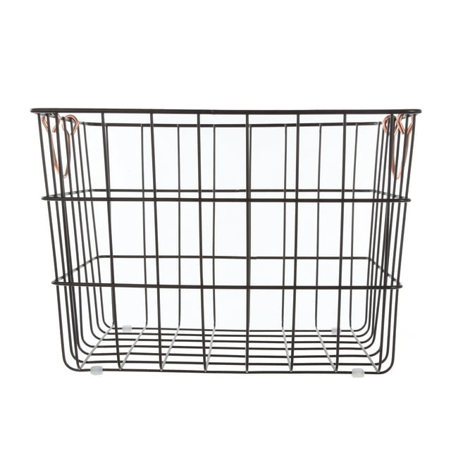 Large Rectangle Wire Orb Baskets, Set of 3