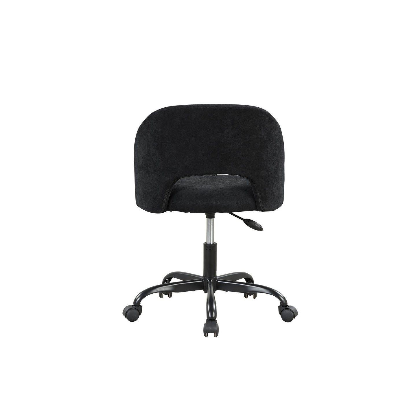 Fabric Upholstered Open Back Office Chair with Casters