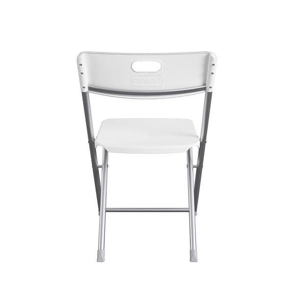 Resin Seat & Back Folding Chair, Black, 4 Count