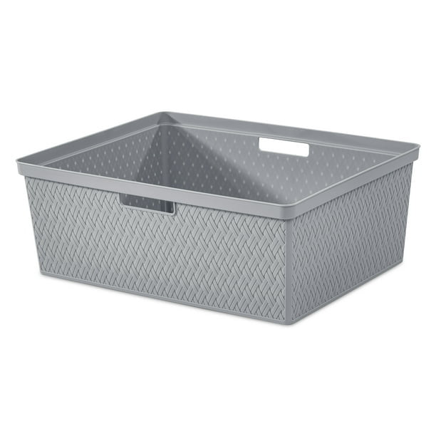 4 Drawer Cross-Weave Tower Cement