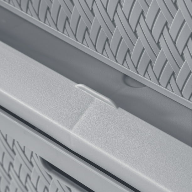 4 Drawer Cross-Weave Tower Cement