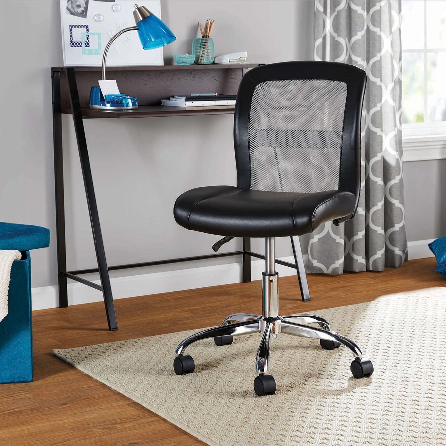 Mid-Back, Vinyl Mesh Task Office Chair