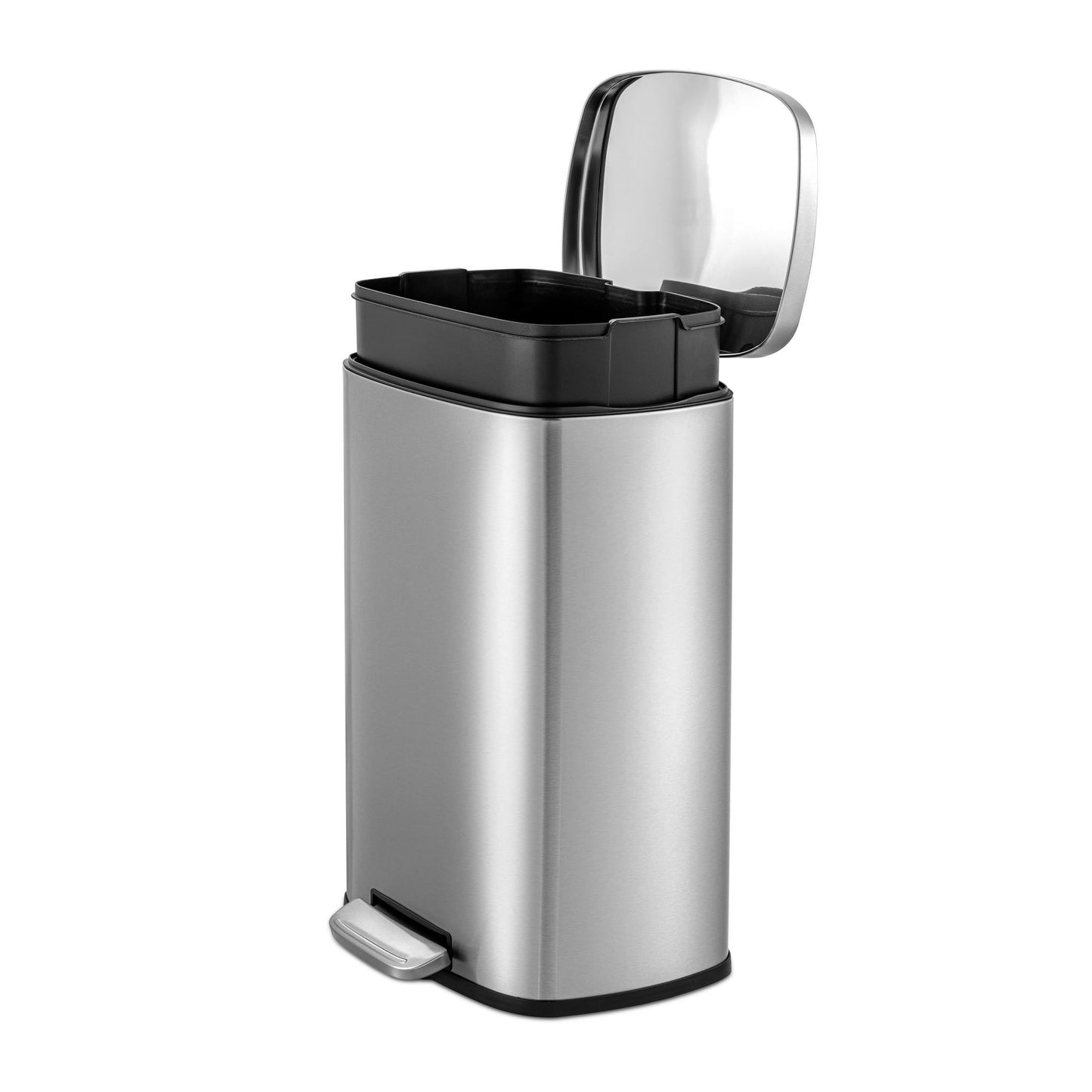 13.2 Gallon Trash Can, Rectangular Step On Kitchen Trash Can
