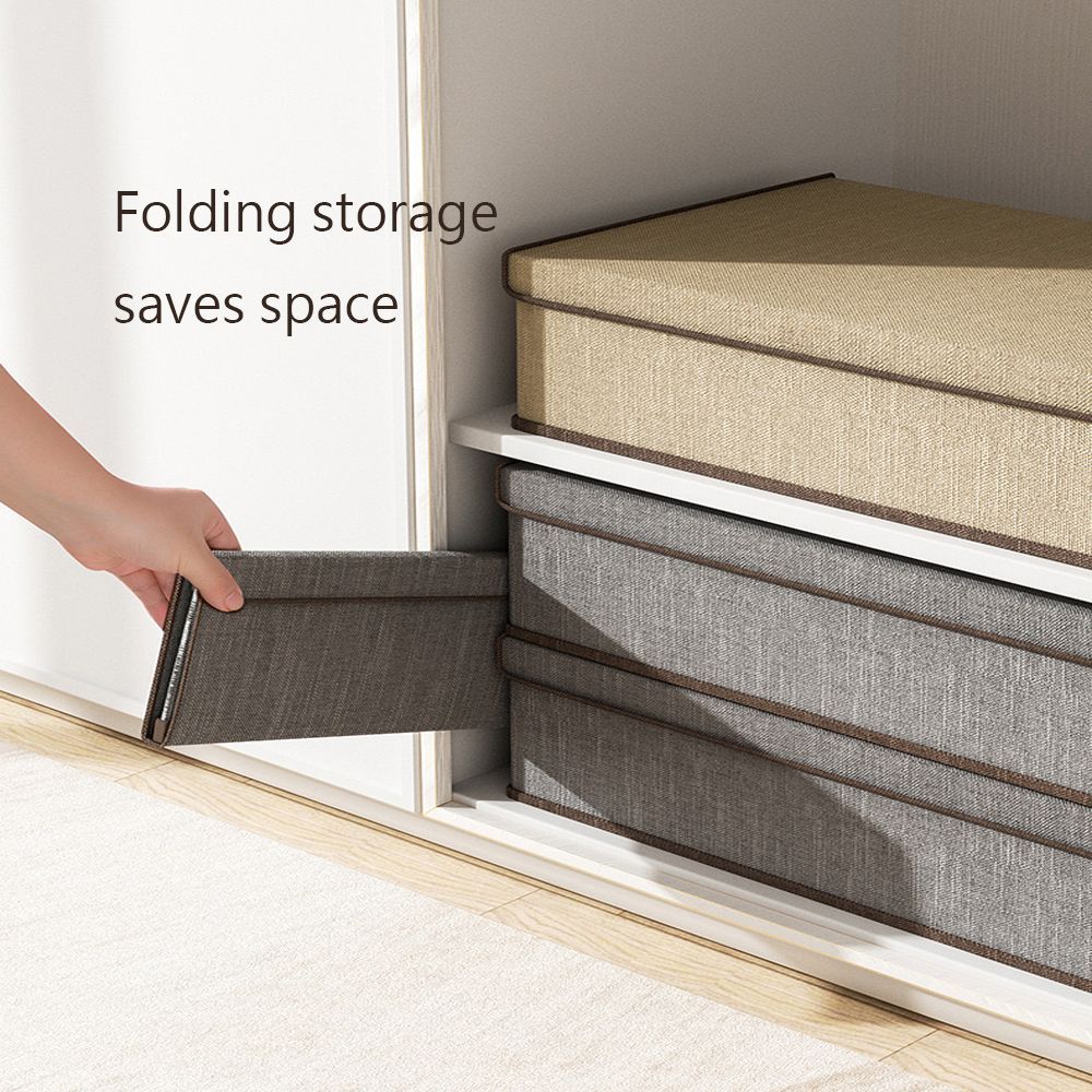 Household Large Capacity Compartment Storage Box With Lid, Three In One Drawer Style Underwear, Underwear, Socks Storage Box, Sorting Box