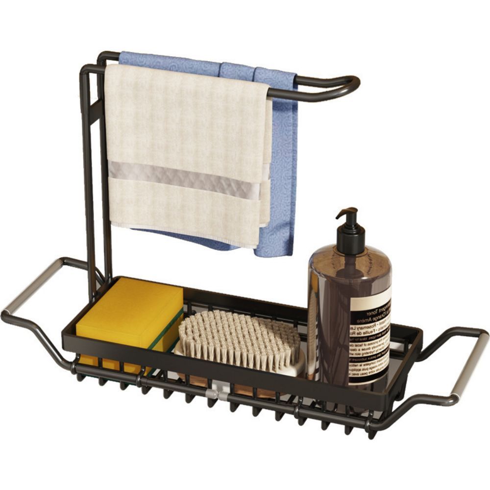 Stainless Steel Cloth Holder, Multifunctional Snk, Lishui Storage Towel Faucet, Retractable Sink Storage rack, Kitchen Storage Table, Storage Rack