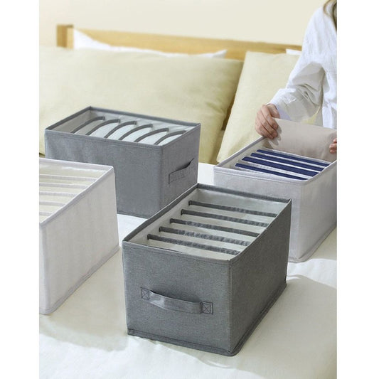 2 sets Trouser and clothing compartment storage box, underwear storage box, furniture and supplies drawer style