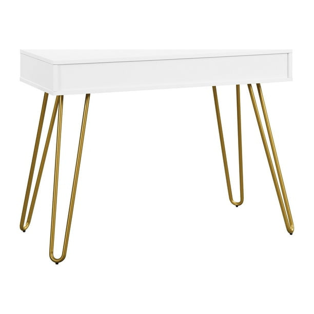 Hairpin Writing Desk with Storage