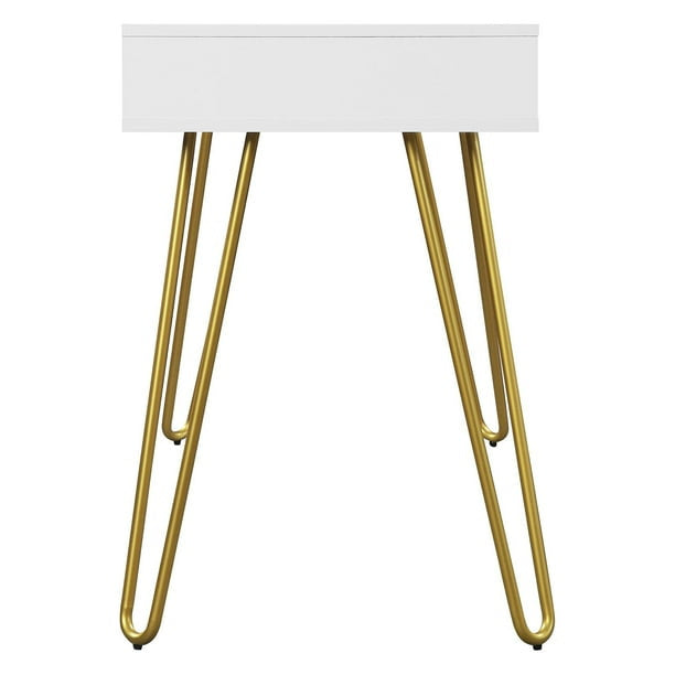 Hairpin Writing Desk with Storage