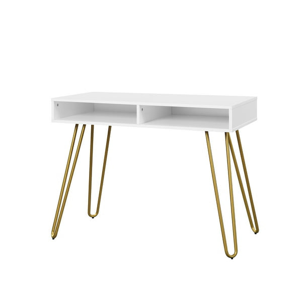 Hairpin Writing Desk with Storage