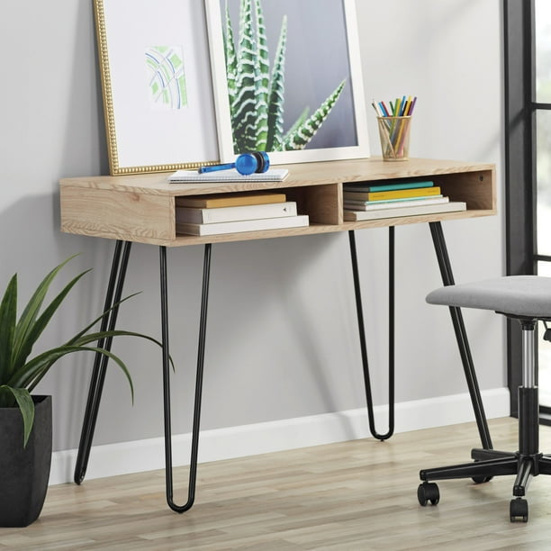 Hairpin Writing Desk with Storage