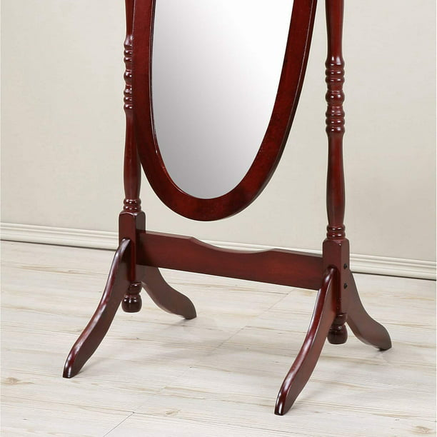 Traditional Queen Anna Style Floor Cheval Mirror