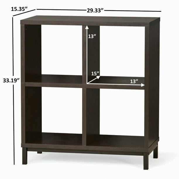 4-Cube Organizer with Metal Base: Versatile Storage Solution,Ideal for Living Rooms, Bedrooms, Offices
