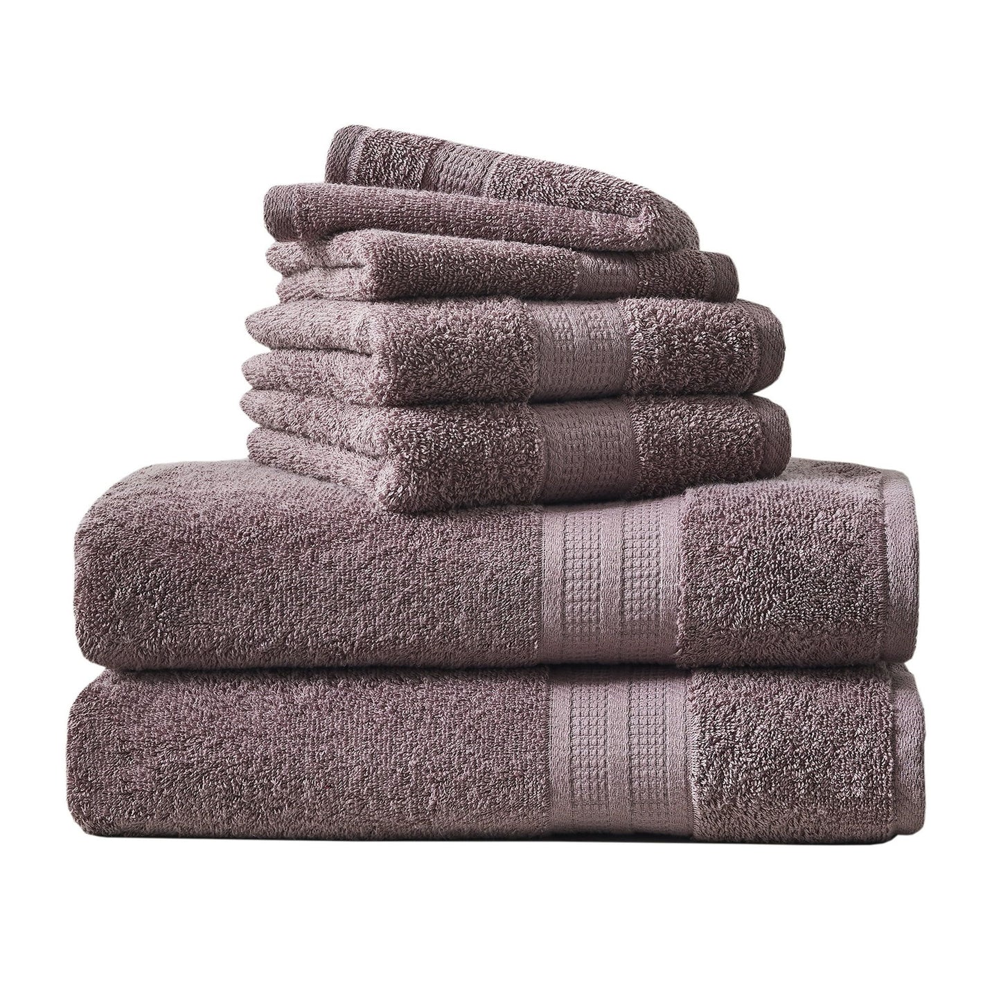 Soft Linen Luxury 6 Piece Towel Set, 2 Bath Towels 2 Hand Towels 2 Washcloths
