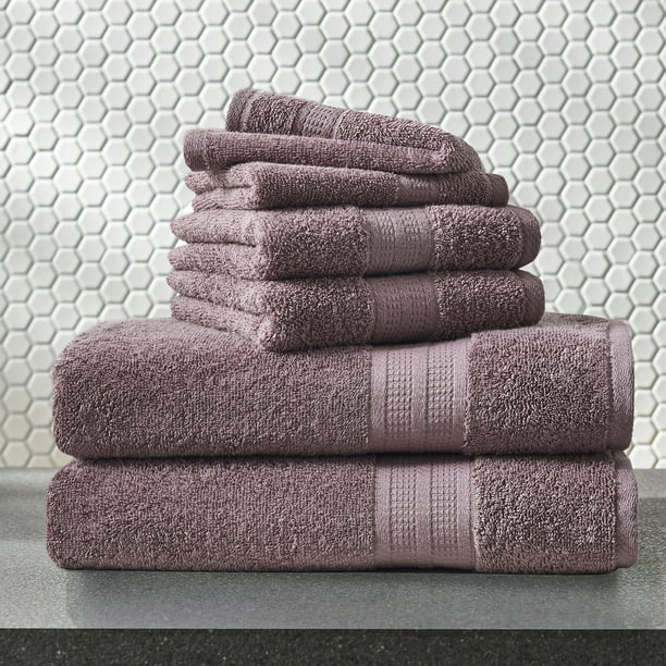 Soft Linen Luxury 6 Piece Towel Set, 2 Bath Towels 2 Hand Towels 2 Washcloths