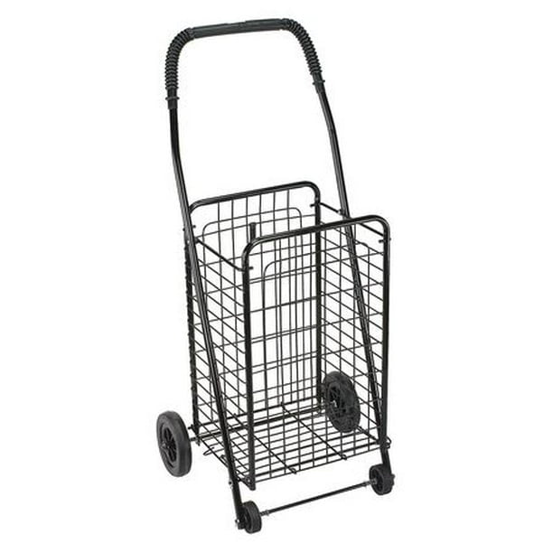 Shopping Trolley, Folding Shopping Cart, Compact, Lightweight Folding Cart, Black