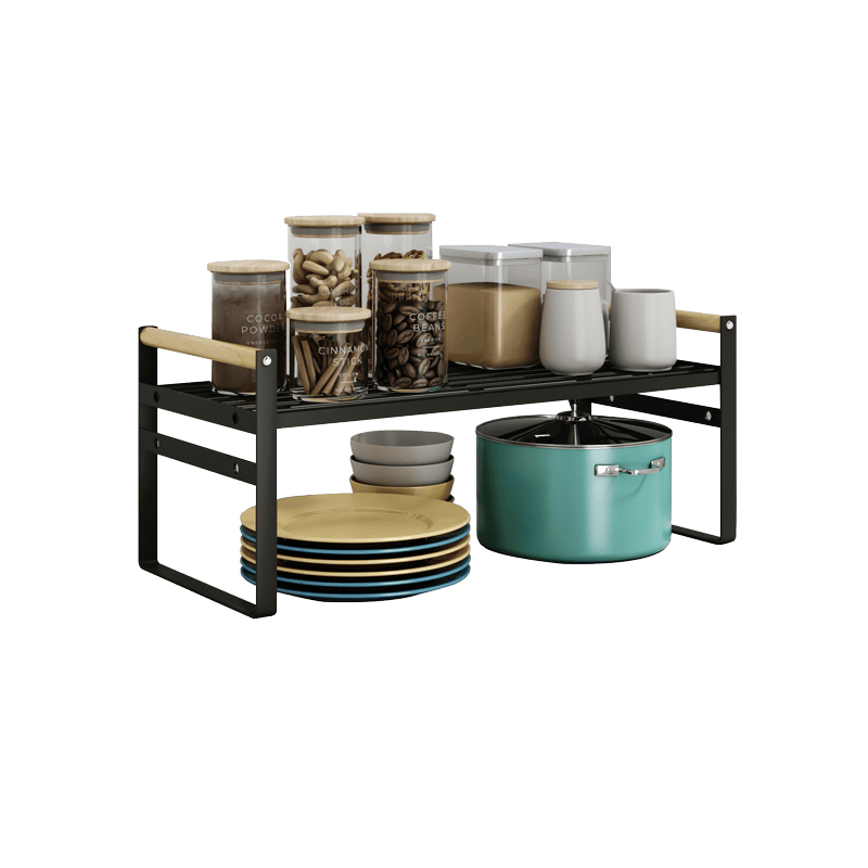 Kitchen Countertop Organizer, Cupboard Stand Spice Rack, Cabinet Pantry Shelves, Organization and Storage for Bathroom Bedroom Office, Space Saving