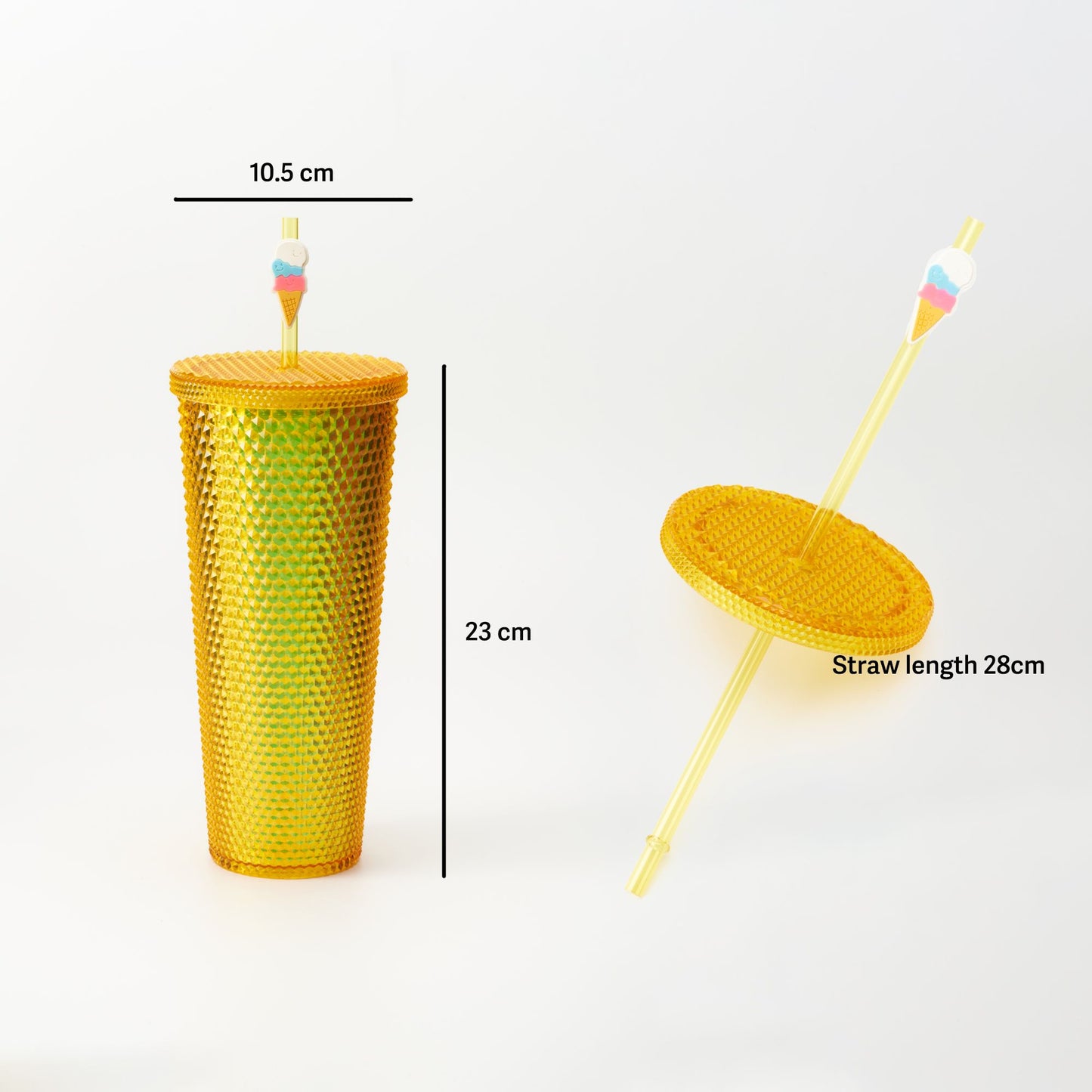 Full inlaid glass. Mattly black inlaid glass with a lid and straw. Repeatable double -wall insulation travel glass. Plastic acrylic soft color glass, suitable for ice coffee smoothies