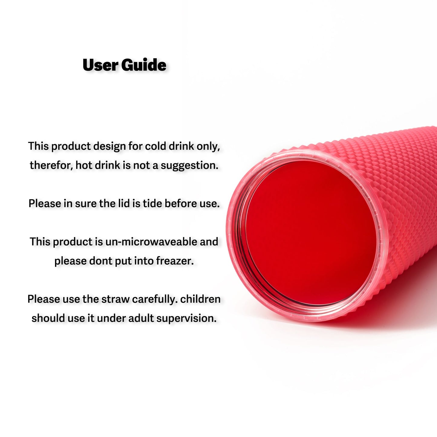 Full inlaid glass. Mattly black inlaid glass with a lid and straw. Repeatable double -wall insulation travel glass. Plastic acrylic soft color glass, suitable for ice coffee smoothies